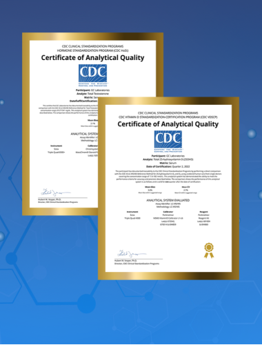 GC Labs obtains certification of CDC standardization programs